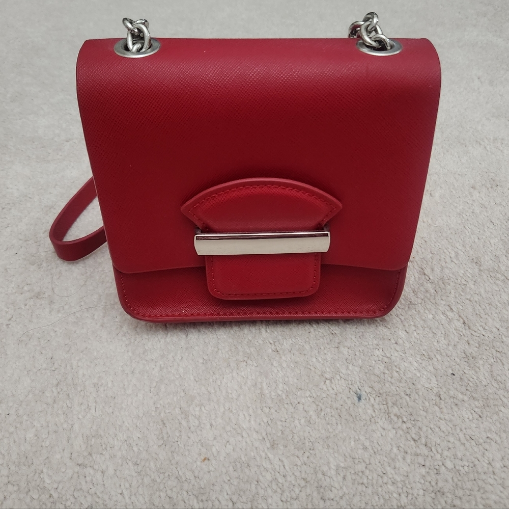 Zara red bag